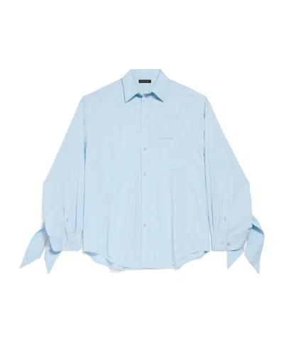 BALENCIAGA BALENCIAGA STRIPED COLLARED LONG-SLEEVE SHIRT