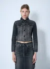 Balenciaga Women Lace-up Denim Jacket