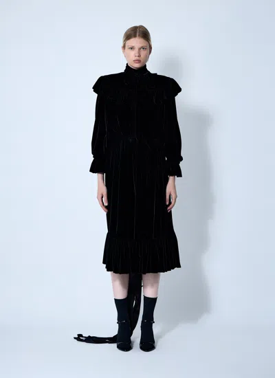 Balenciaga Women Lace-up Dress In Black