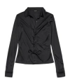 Balenciaga Women's Lace-up Shirt In Black In Black