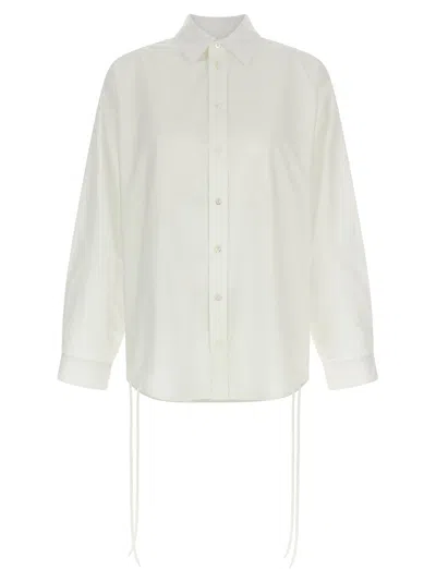 Balenciaga Shirt Featuring Lace Up Front And Ties In White