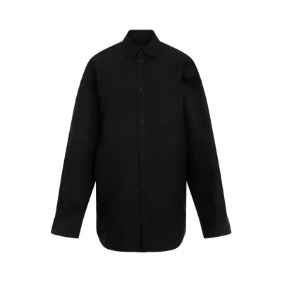BALENCIAGA WOMEN'S LARGE FIT OUTERWEAR SHIRT BLACK | SIZE XS | 794462TQM30