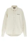 Balenciaga Large Fit Long Sleeve Shirt In White