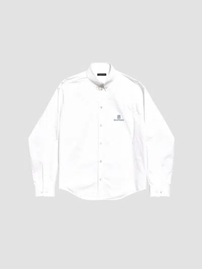 Balenciaga Women's Large Fit Shirt In White