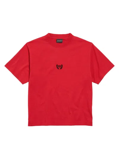 Balenciaga Laurel Classic Short-sleeves T-shirt In Red