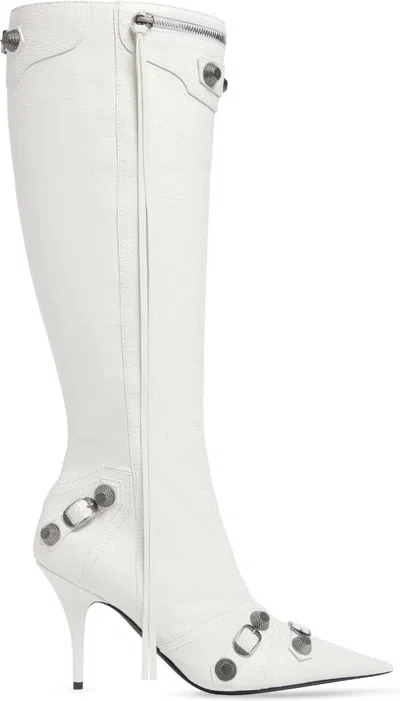 BALENCIAGA WOMEN'S LE CAGOLE LEATHER BOOTS