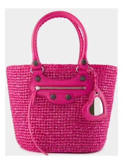 BALENCIAGA WOMEN'S LE CAGOLE PANIER M TOTE BAG