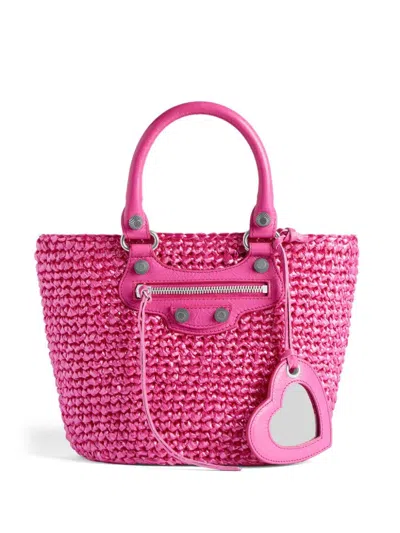 Balenciaga Women Le Cagole Panier Small Tote In Multicolor