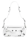 Balenciaga Extra Small Le Cagole Lambskin Leather Shoulder Bag In White