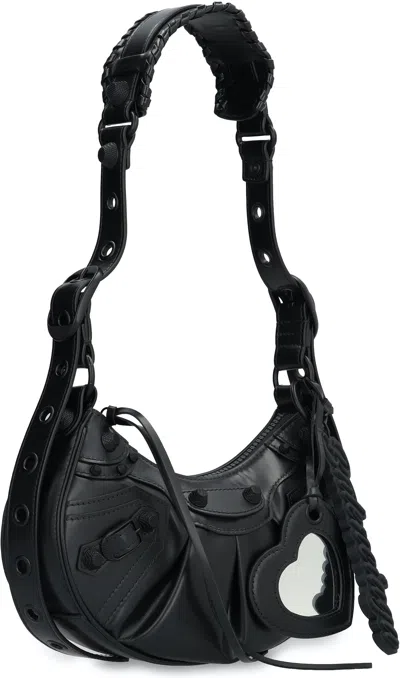 Balenciaga Women's Le Cagole Xs Leather Crossbody Bag In Black