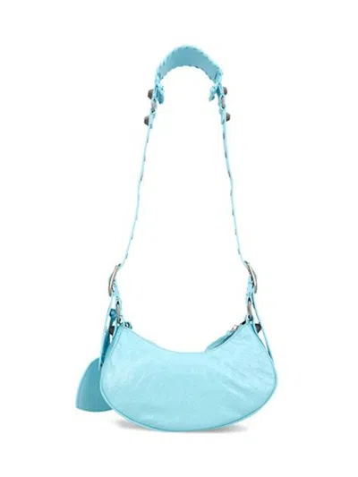 Balenciaga Women's Le Cagole Xs Leather Shoulder Bag In Blue