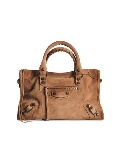 Balenciaga Women's Le City Bag Crossbody Bag In Brown