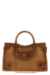 Balenciaga Women Medium Le City Handbag In Brown
