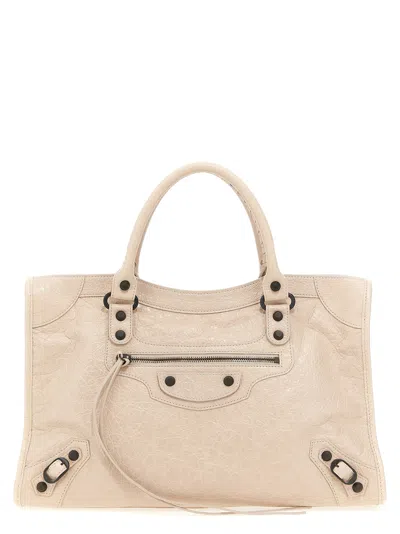 Balenciaga Women 'le City Bag M' Handbag In White