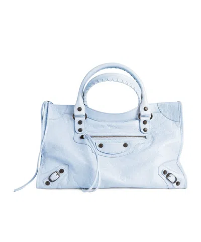 Balenciaga Women's Le City Bag Medium  In Cloudy Blue
