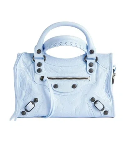 Balenciaga Women's Le City Bag Mini In Cloudy Blue