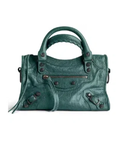Balenciaga Women's Le City Bag Mini In Dark Emerald In Green