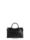 Balenciaga Le City Mini Leather Top-handle Bag In Black
