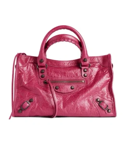 Balenciaga Women's Le City Bag Small In Framboise In Pink