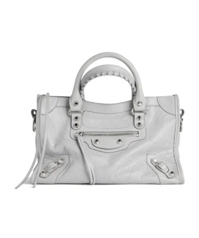 Balenciaga Women's Le City Bag Small  In Light Grey In Gray