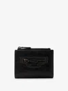 Balenciaga Women Le City Bifold Leather Wallet In Black