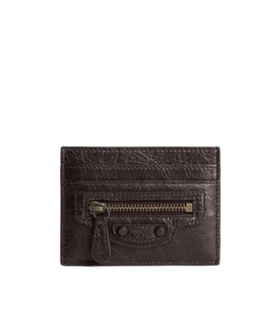 Balenciaga Women's Le City Card Holder In Espresso In Brown