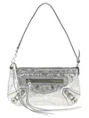 Balenciaga Urban Chic Clutch Bag Adjustable Strap In Silver