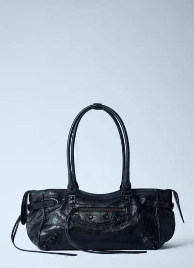 Balenciaga Women Le City East West Handbag In Black