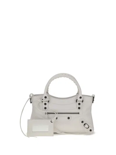 Balenciaga Women Le City First Handbag In White
