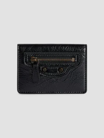 Balenciaga Women's Le City Flap Card Holder In Black