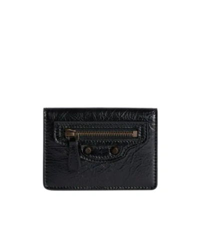 Balenciaga Women's Le City Flap Card Holder In Black