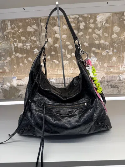 Balenciaga Women's Le City Hobo Bag Small In Black