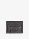 Balenciaga Women Le City Leather Card Holder In Black