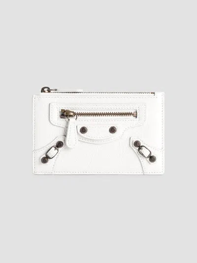 Balenciaga Women's Le City Long Coin And Card Holder In Optic White