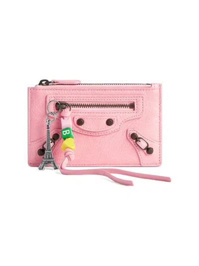 Balenciaga Women's Le City Long Coin And Card Holder In Pink