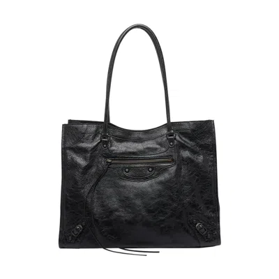Balenciaga Women Le City Medium Tote Bag In Black