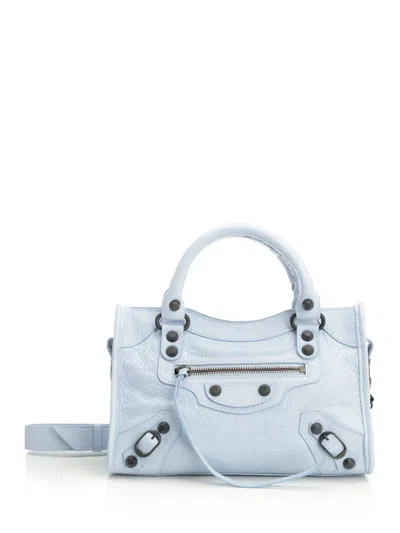 Balenciaga Women "le City" Mini Bag In Blue