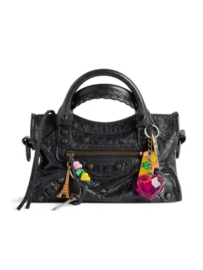 Balenciaga Women's Le City Mini Bag With Charms In Black
