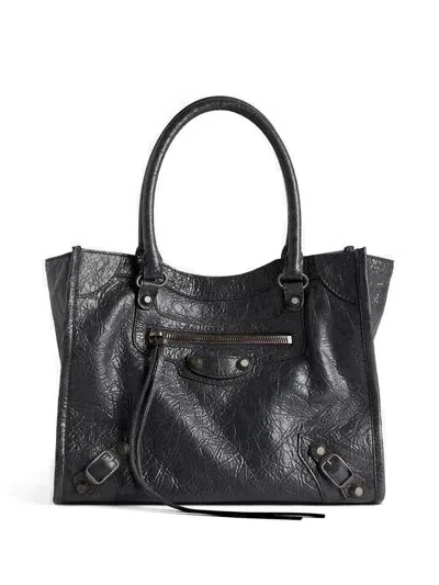 Balenciaga Women Le City Mini Leather Tote Bag In Multi