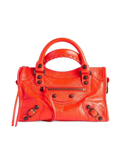 Balenciaga Women's Le City Mini Top Handle Bag In Orange