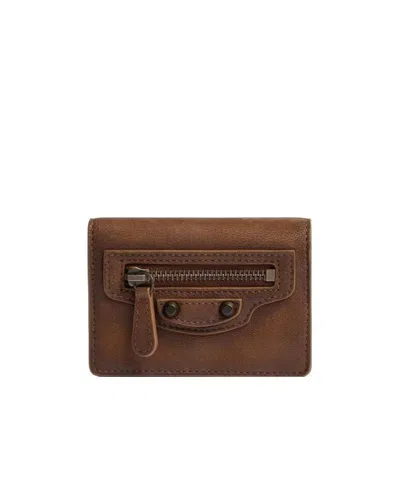 Balenciaga Women's Le City Mini Wallet In Caramel In Brown
