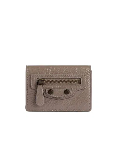 Balenciaga Women's Le City Mini Wallet In Dark Noix In Brown