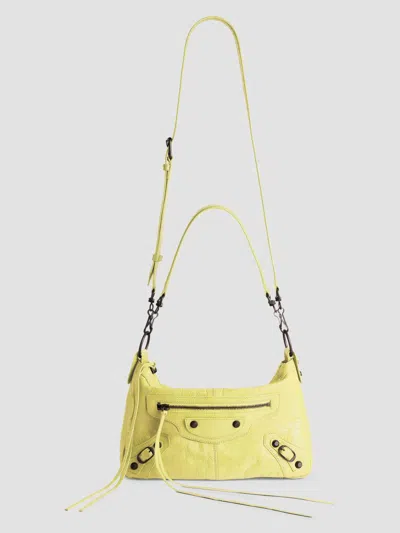 Balenciaga Women's Le City Moto Crossbody Bag In Yellow