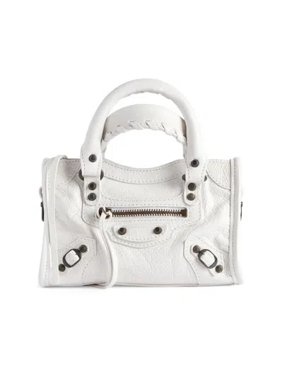 Balenciaga Women's Le City Nano Bag In White