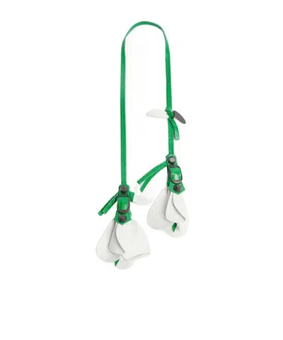 Balenciaga Women's Le City Roses Charm/keyring In Optic White In Multi