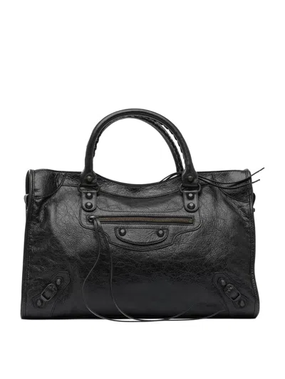 Balenciaga Women "le City" Shoulder Bag In Black