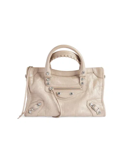 Balenciaga Women's Le City Small Top Handle Bag In Sand