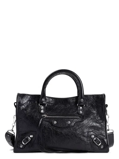 BALENCIAGA WOMEN'S LE CITY SMALL TOTE BAG BLACK | 8114422AA9S