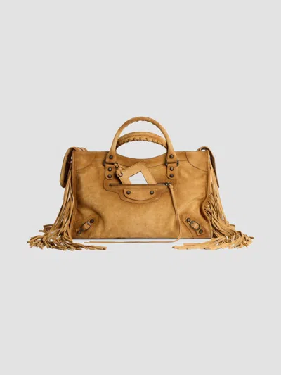 Balenciaga Women's Le City Top Handle Bag In Brown