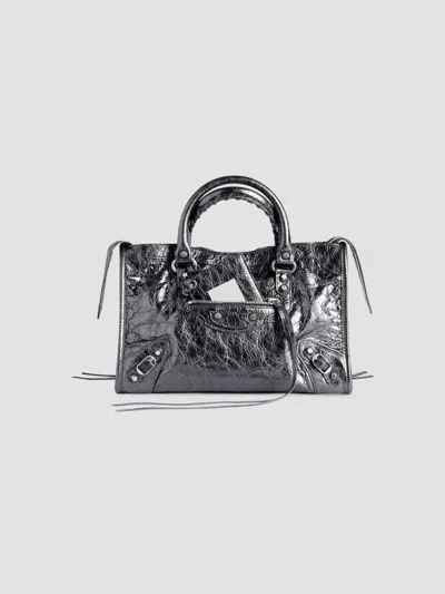 Balenciaga Women's Le City Top Handle Bag In Gray